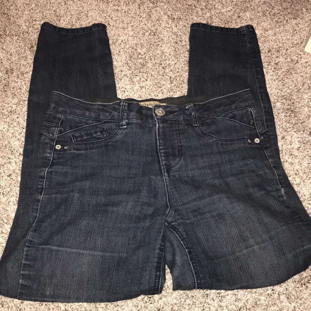 Dark wash boot cut jeans